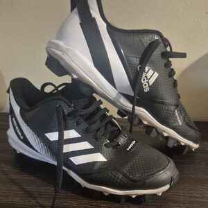 Adidas Black and White Cleats